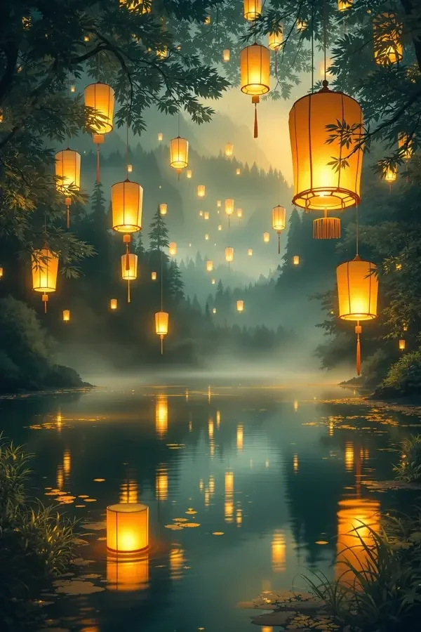 短剧《梦里杨梅林》封面海报，题材：奇幻穿越