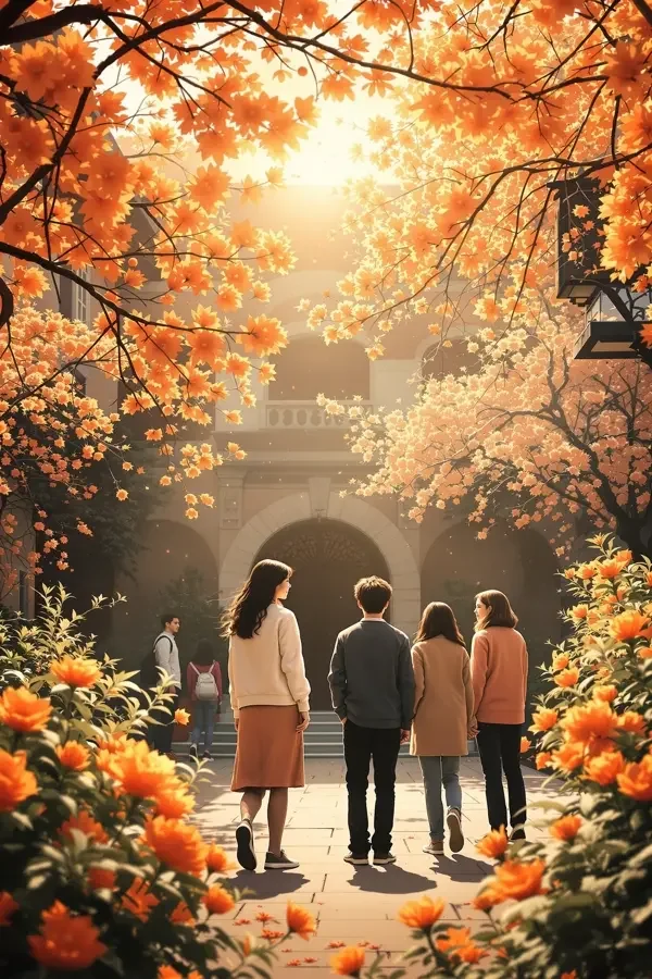 短剧《毕业那个夏天》封面海报，题材：青春校园