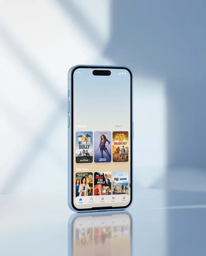 黄果短剧离线版 APP 在手机上的播放界面预览